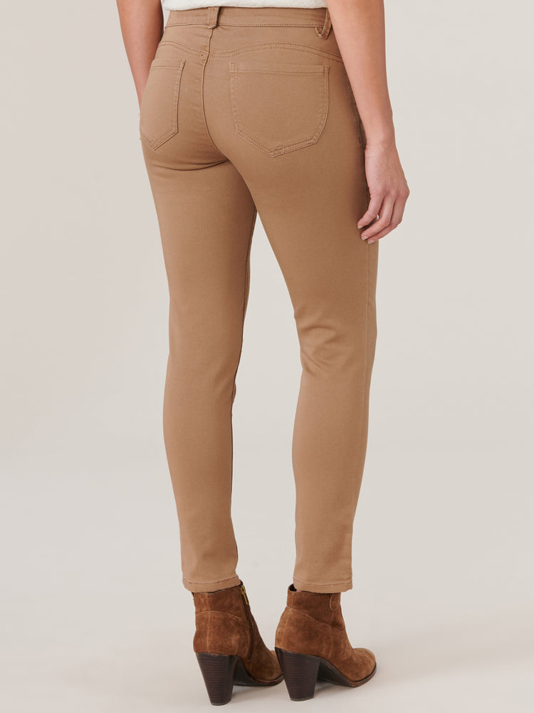 "Ab"solution Booty Lift Ankle Length Stretch Colored Jeggings Wheat Tan skinny jeans