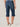 Absolution Mid Rise Cropped Capri Dark Indigo Denim Split Hems Jeans Bamboo Stretch Viscose Tanboocel Soft Denim