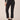 Black Denim Absolution Mid-Rise Cropped Scallop Fray Hem Slim Straight Jean