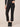 Black Denim Absolution Mid-Rise Cropped Scallop Fray Hem Slim Straight Jean