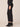 Black Denim Absolution Mid-Rise Cropped Scallop Fray Hem Slim Straight Jean