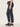 Indigo High Rise Patch Pocket Utility Roll Cuff Self Tie Pant