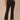 Black Denim Absolution Mid-Rise Double Layer Fray Hem Kick Flare Jean