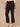 Black Denim Absolution Mid-Rise Double Layer Fray Hem Kick Flare Jean