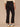 Black Denim Absolution Mid-Rise Double Layer Fray Hem Kick Flare Jean