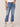 Mid Blue Denim Absolution Mid Rise Repreve Split Double Layer Fray Kick Flare Hem Petite Jeans