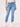 "Ab"solution Blue High Rise Slim Straight Cutout Hem Jeans