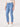 "Ab"solution Blue High Rise Slim Straight Cutout Hem Jeans