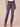 Indigo Denim Absolution High Rise Sweetheart Shaped Back Yoke Whiskering Fading Tall Straight Leg Jean