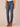 Indigo Denim Absolution High Rise Sweetheart Shaped Back Yoke Whiskering Fading Tall Straight Leg Jean
