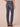 Indigo Denim Absolution High Rise Sweetheart Shaped Back Yoke Whiskering Fading Tall Straight Leg Jean