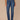 Blue Denim Absolution High Rise Sweetheart Shaped Back Yoke Whiskering Fading Straight Leg Petite Jean