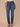 Blue Denim Absolution High Rise Sweetheart Shaped Back Yoke Whiskering Fading Straight Leg Petite Jean