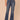 Blue Denim Absolution High Rise Slightly Arched Back Yoke Subtle Destruction Out There Flare Jean