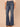 Blue Denim Absolution High Rise Slightly Arched Back Yoke Subtle Destruction Out There Flare Jean