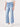 "Ab"solution High Rise Fray Hem Cropped Light Blue Denim Barely Boot Jeans