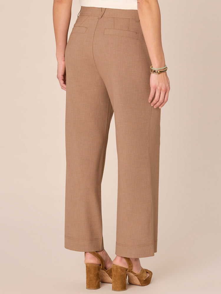 Toasted Coconut Absolution Skyrise Double Button Front Seam Wide Leg Petite Pant
