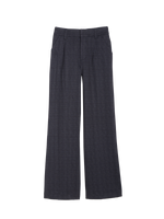 Charcoal Plaid "Ab"solution Skyrise Wide Leg Petite Trouser