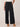 Black Ableisure High Rise Self Tie Patch Pocket Utility Wide Leg Petite Pant