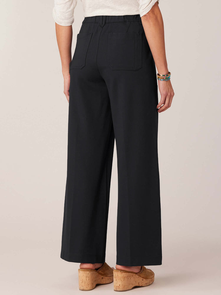 
            
                Load image into Gallery viewer, Black &amp;quot;Ab&amp;quot;leisure High Rise Patch Pocket Utility Wide Leg Pant
            
        