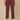 Cherry Chocolate Absolution High Rise Angled Dart Seams Arched Front Pockets Back Buckle Snap Hem Tapered Utility Pant
