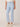 Light Blue Denim Absolution Repreve High Rise Cropped Itty Bitty Boot Flare Embroidered Dye Cut Scallop Edge Hem Jeans