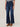 Indigo Denim "Ab"solution Skyrise Wide Leg Center Front Seam Jeans