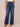 Indigo Denim Absolution Skyrise Tulip Hem Wide Leg Petite Jeans