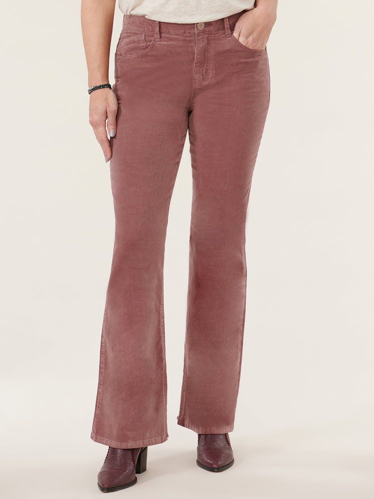 Rose Taupe "Ab"solution High Rise Itty Bitty More Boot Pant
