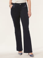 Ultra Navy "Ab"solution High Rise Itty Bitty More Boot Petite Trouser
