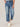 Blue Denim Absolution High Rise Side Panel Roll Cuff Barrel Leg Petite Jeans