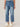 Blue Denim Absolution High Rise Side Panel Roll Cuff Barrel Leg Petite Jeans