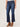 Indigo Vintage Denim "Ab"solution High Rise Distressed Cropped Fray Split Curve Hem Barely Boot Jeans