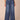 Blue Denim Absolution Skyrise Dart Seam Tulip Hem Petite Wide Leg Jean