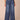 Blue Denim Absolution Skyrise Tulip Hem Angled Dart Seam Tall Wide Leg Jean