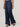 Ultra Navy "Ab"solution Skyrise Wide Leg Oversized Patch Pocket Slit Hem Pant