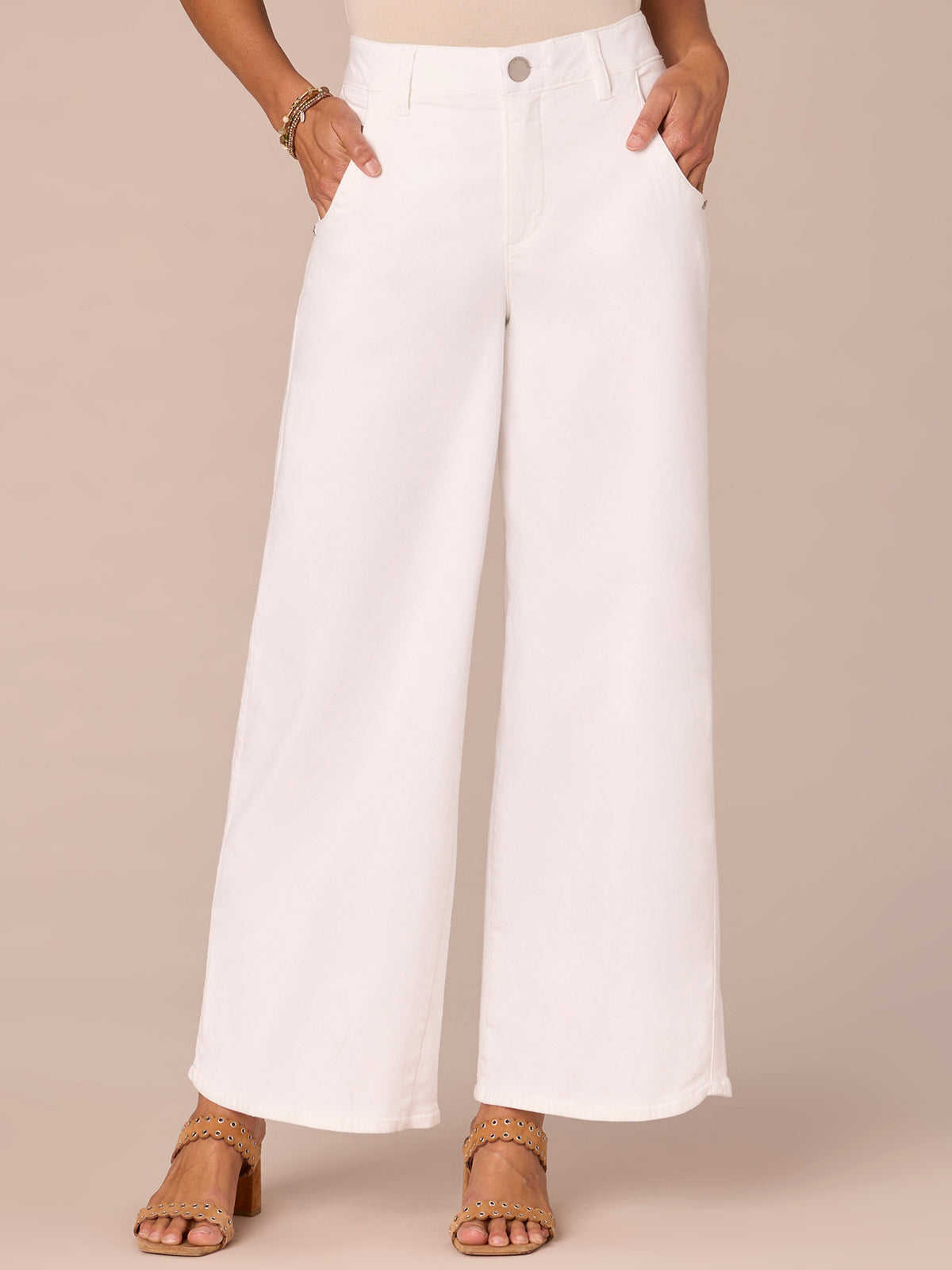 "Ab"solution Skyrise Dart Seam Wide Leg Jeans Tulip Hem
