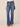 Blue Denim Absolution High Rise Double Layer Fray Hem Itty Bitty More Boot Jean