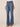 Blue Denim Absolution High Rise Double Layer Fray Hem Itty Bitty More Boot Jean