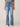 Mid Blue Denim Absolution High Rise Itty Bitty More Boot Double Fray Hem Faded Distressed Jeans