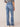 Mid Blue Denim Absolution High Rise Itty Bitty More Boot Double Fray Hem Faded Distressed Jeans