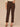 Brown Absolution High Rise Embroidered Cascading D Back Pocket Clean Finish Fray Hem Slim Straight Petite Jeans
