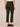 Duffel Green Absolution High Rise Embroidered Cascading D Back Pocket Clean Finish Fray Hem Slim Straight Pant