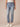 Mid Blue Denim Absolution High Rise Slim Straight Embroidered Cascading D Back Pocket Clean Finish Fray Hem Jeans