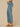 Mid Blue Artisanal Denim Absolution High Rise Embroidered Cascading D Pocket Clean Finish Fray Hem Petite Slim Straight Jean
