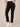 Black Denim Absolution High Rise Embroidered Cascading D Back Pocket Clean Finish Fray Hem Slim Straight Jean