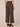 Brown Ableisure Skyrise Pull On Waist Side Panel Dart Seams Knit Wide Leg Pant