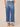 Blue Denim Absolution High Rise Double Peak Yoke Roll Cuff Hem Wide Leg Jean