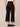 Black Denim Velvet Absolution High Rise Contrast Seaming Cuffed Hem Double Peak Yoke Wide Leg Jeans