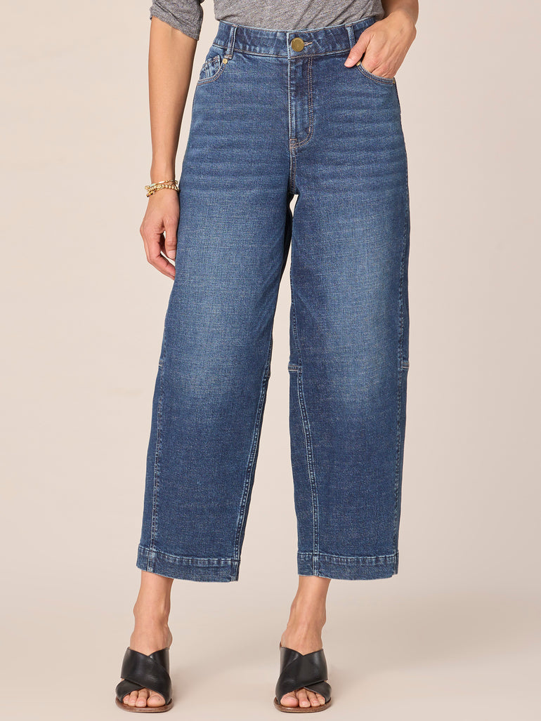 LES PETITES Women’s beige denim jeans main image 0